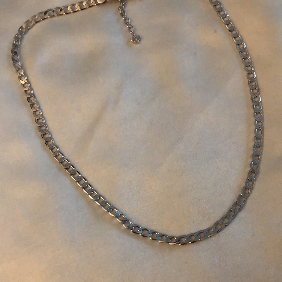 Kendra Scott Ronnie Silver Tone Rhodium Plated Link Necklace NWT - Picture 9 of 11